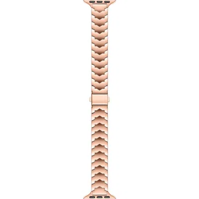 Posh Tech Iris Stainless Steel Apple Watch® Watchband In Rose Gold