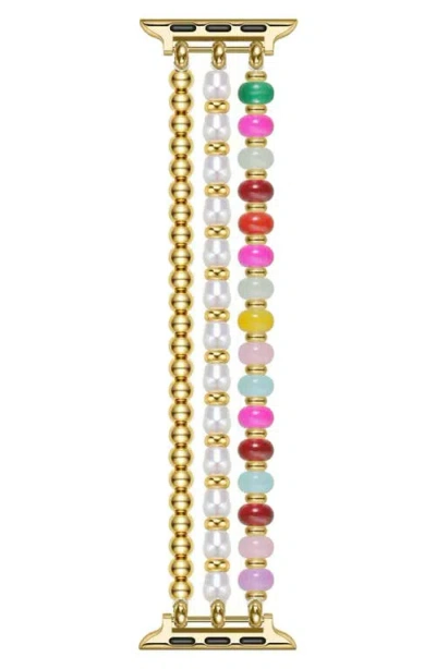 Posh Tech Jasmine Beaded Apple Watch® Watchband In Black