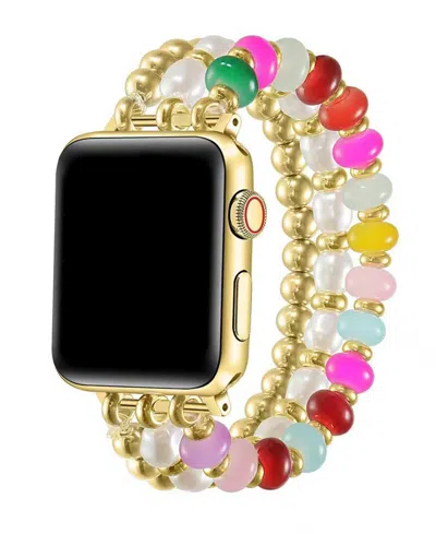 Posh Tech Jasmine Beaded Band For Apple Watch In Gold