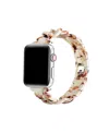 Posh Tech Kit Tortoise Resin Link Band For Apple Watch, Fits All Apple Watch Models In Ivory Tortoise