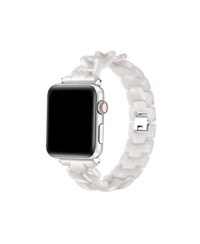 Posh Tech Kit Tortoise Resin Link Band For Apple Watch, Fits All Apple Watch Models In Light Mocha Tortoise