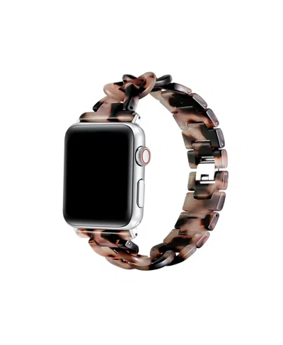 Posh Tech Kit Tortoise Resin Link Band For Apple Watch, Fits All Apple Watch Models In Light Natural Tortoise