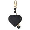 Posh Tech Leather Airtag Bag Charm In Black