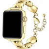 Posh Tech Lover Stainless Steel Heart Band For Apple Watch In Gold