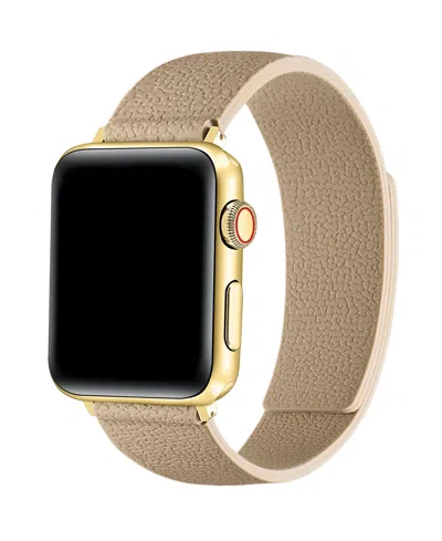 Posh Tech Lychee Magnetic Silicone Band For Apple Watch In Gold