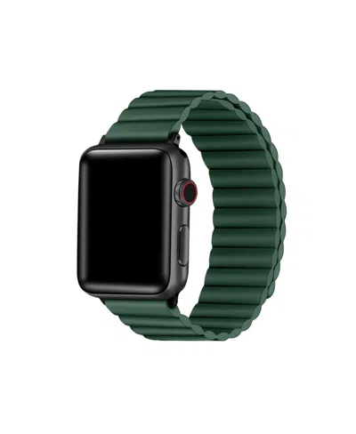 Posh Tech Magnetic Silicone Band For Apple Watch, Fits All Apple Watch Models In Dark Green
