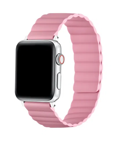 Posh Tech Magnetic Silicone Band For Apple Watch In Pink