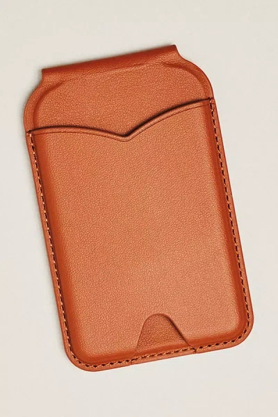 Posh Tech Magnetic Wallet And Mirror Phone Stand In Brown