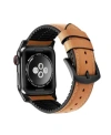 POSH TECH MEN'S AND WOMEN'S GENUINE LEATHER BAND FOR APPLE WATCH 38MM