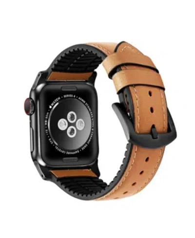 Posh Tech Men's And Women's Genuine Leather Band For Apple Watch 38mm In Multi