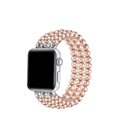 Posh Tech Nova Stainless Steel Band For Apple Watch 40,41,42mm In Rose Gold