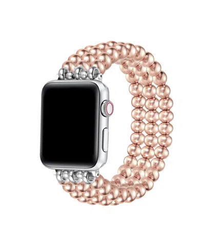 Posh Tech Nova Stainless Steel Band For Apple Watch 44,45,46,49mm In Rose Gold