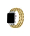 Posh Tech Nova Stainless Steel Band For Apple Watch, Fits All Apple Watch Models In Gold