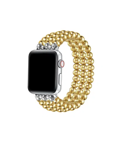 Posh Tech Nova Stainless Steel Band For Apple Watch, Fits All Apple Watch Models In Gold