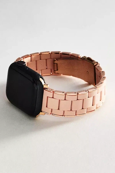 Posh Tech Orla Silicone & Stainless Steel Apple Watch Band In Pink