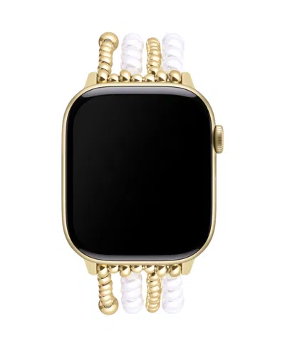Posh Tech Penny Beaded Band For Apple Watch In Gold
