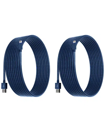 POSH TECH POSH TECH POSH TECH 2 PACK OF 10FT APPLE CERTIFIED CHARGERS