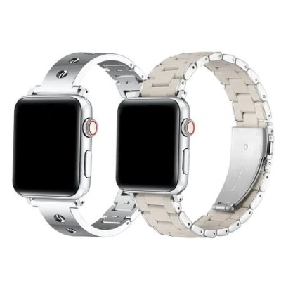 Posh Tech Quinn And Orla Bands For Apple Watch And Smartwatch In Metallic