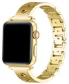 Posh Tech Quinn Stainless Steel Bangle Band For Apple Watch In Gold