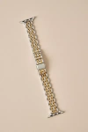 Posh Tech Rainey Skinny Stainless Steel Apple Watch Band In Gold