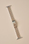 Posh Tech Rainey Skinny Stainless Steel Apple Watch Band In Pink