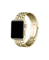 Posh Tech Rainey Stainless Steel Band For Apple Watch, Fits All Apple Watch Models In Gold
