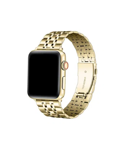 Posh Tech Rainey Stainless Steel Band For Apple Watch, Fits All Apple Watch Models In Gold