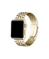 Posh Tech Rainey Stainless Steel Band For Apple Watch, Fits All Apple Watch Models In Silver,gold,rose Gold