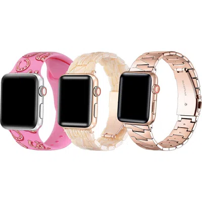 Posh Tech Scarlett Claire Set Of 3 Watchbands In Multi