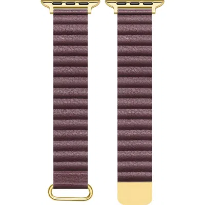 Posh Tech Silicone Apple Watch® Watchband In Brown