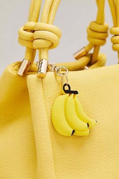 Posh Tech Silicone Bag Charm For Airtag In Yellow