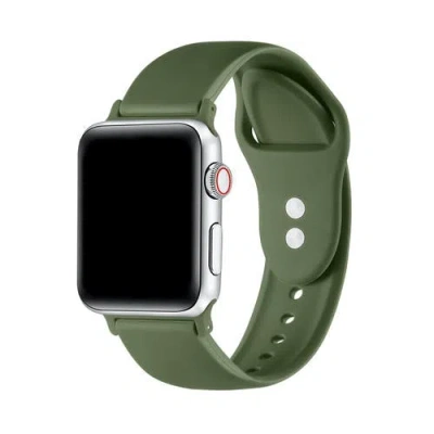 Posh Tech Silicone Band For Apple Watch In Green