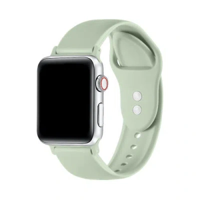 Posh Tech Silicone Band For Apple Watch In Sage Green