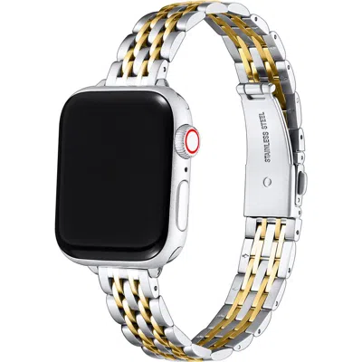 Posh Tech Skinny Link Stainless Steel Watchband In Gold
