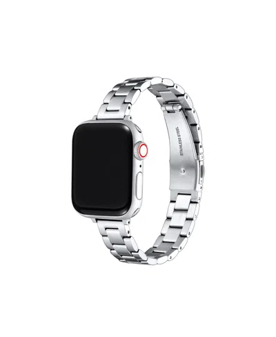 Posh Tech Sloan Skinny Stainless-steel Band For Apple Watch, Fits All Apple Watch Models In Silver