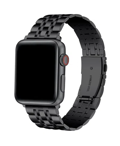 Posh Tech Stella Stainless Steel Band With Links For Apple Watch In Black