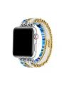 Posh Tech Summer Beaded Band For Apple Watch In Blue