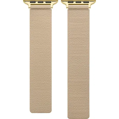 Posh Tech Textured Silicone Apple Watch® Watchband In Brown