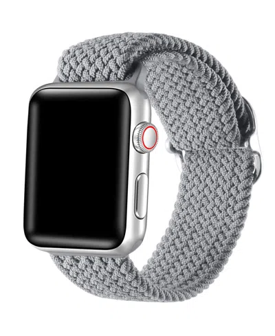 Posh Tech Unisex Avalon Nylon Band For Apple Watch Size-42mm,44mm,45mm,49mm In Grey