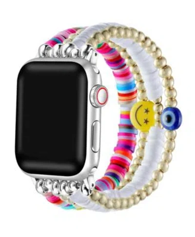 Posh Tech Unisex Bestie Beaded Band For Apple Watch Collection In Multi