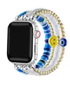 Posh Tech Bestie Beaded Band For Apple Watch 40,41,42mm In Blue
