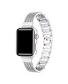 Posh Tech Clara Stainless Steel Band For Apple Watch 44,45,46,49mm In Silver