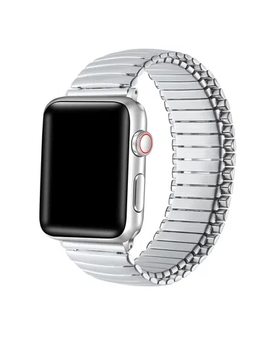 Posh Tech Unisex Slink Silver Stainless Steel Band For Apple Watch Size-38mm,40mm,41mm