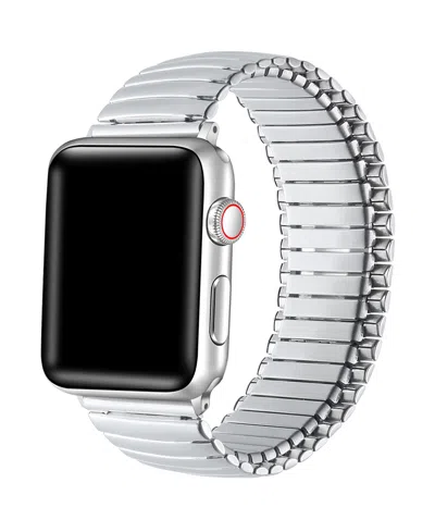 Posh Tech Unisex Slink Silver Stainless Steel Band For Apple Watch Size-42mm,44mm,45mm,49mm