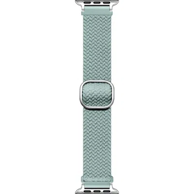 Posh Tech Universal Braided Nylon Apple Watchband In Sage Green