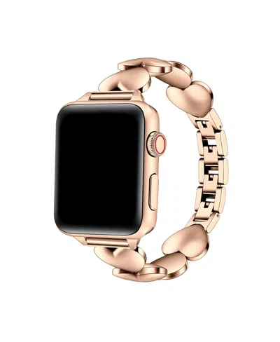 Posh Tech Aphrodite Stainless Steel Band For Apple Watch 44,45,46,49mm In Rose Gold