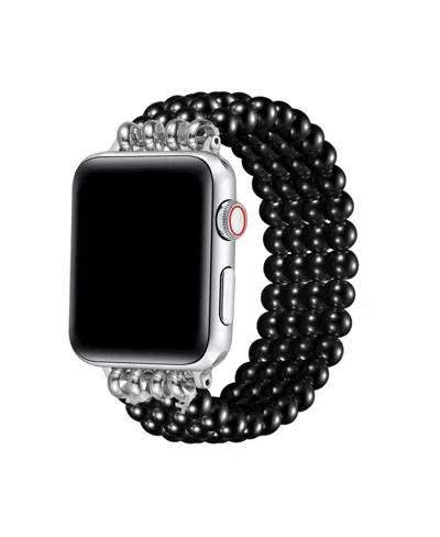 Posh Tech Ariel Faux Cultivated Pearl Band For Apple Watch 44,45,46,49mm In Black