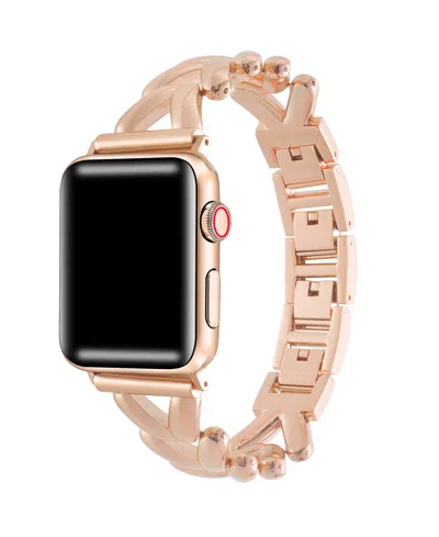 Posh Tech Women's Caroline Alloy Band For Apple Watch Size-42mm,44mm,45mm,49mm In Rose Gold