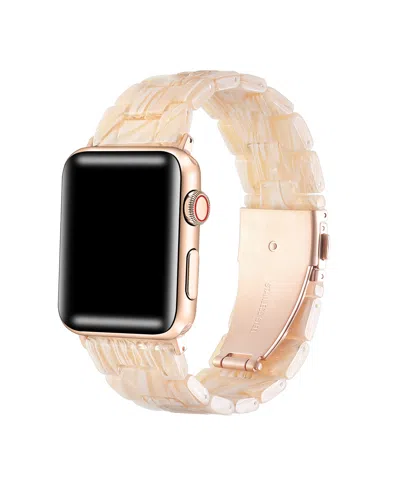 Posh Tech Women's Claire Resin Band For Apple Watch Size-38mm,40mm,41mm In Light Moch