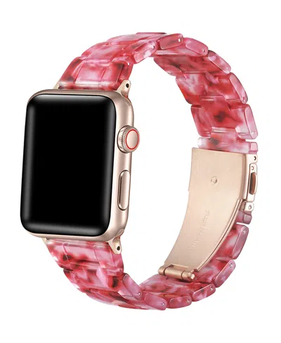 Posh Tech Women's Claire Resin Band For Apple Watch Size-42mm,44mm,45mm,49mm In Cherry